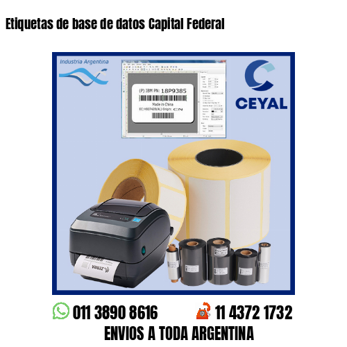 Etiquetas de base de datos Capital Federal