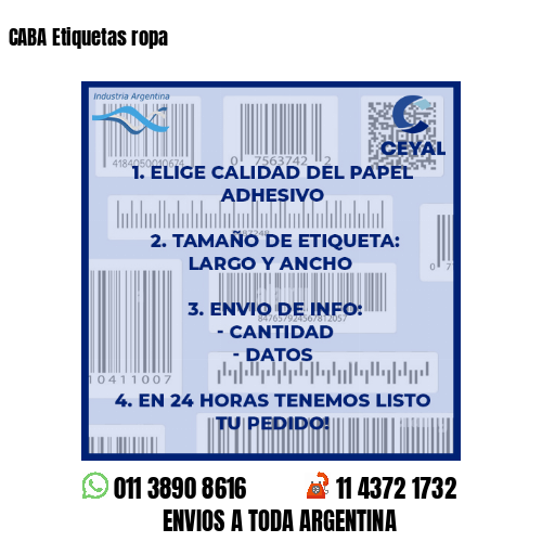 CABA Etiquetas ropa