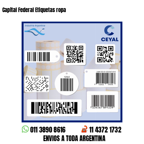 Capital Federal Etiquetas ropa