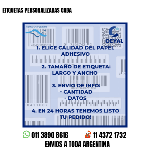 ETIQUETAS PERSONALIZADAS CABA