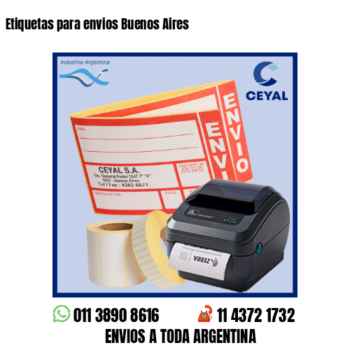 Etiquetas para envios Buenos Aires 