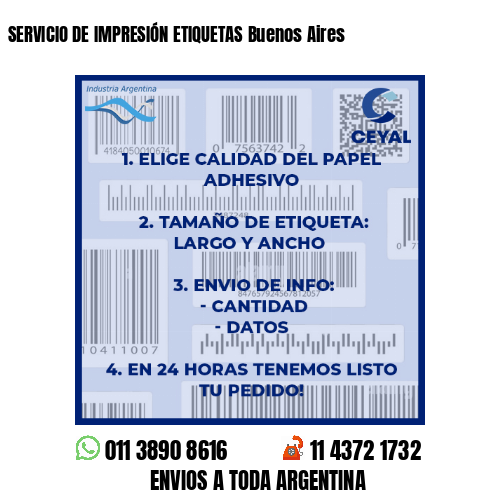 SERVICIO DE IMPRESIÓN ETIQUETAS Buenos Aires   