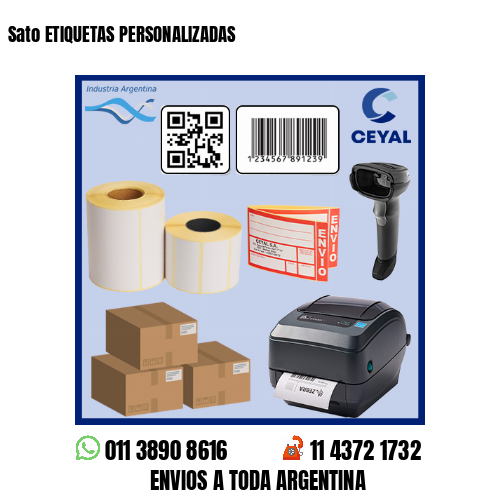 Sato ETIQUETAS PERSONALIZADAS