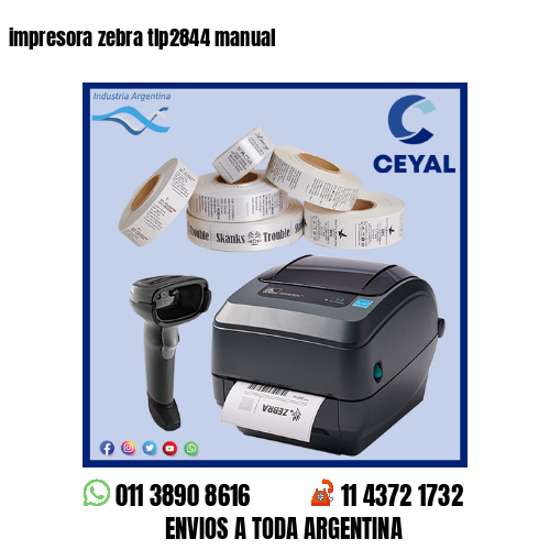 impresora zebra tlp2844 manual