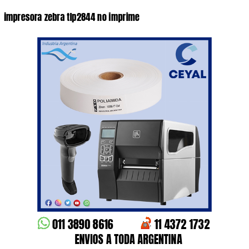 impresora zebra tlp2844 no imprime