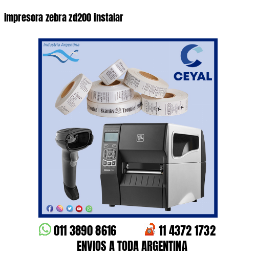 impresora zebra zd200 instalar