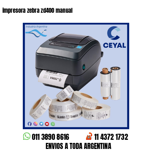 impresora zebra zd400 manual