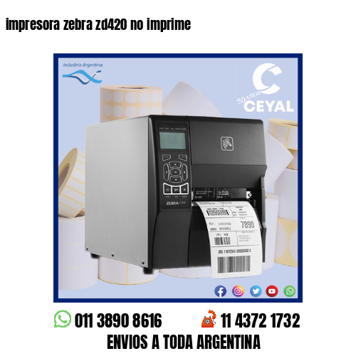 impresora zebra zd420 no imprime