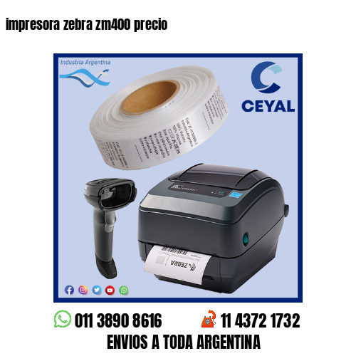 impresora zebra zm400 precio