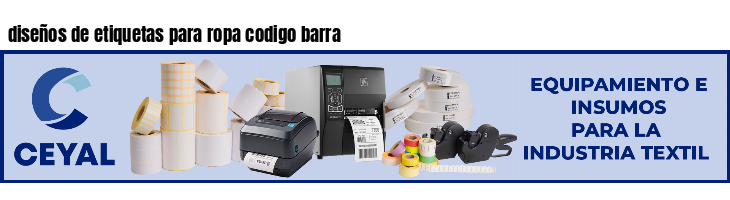 diseños de etiquetas para ropa codigo barra