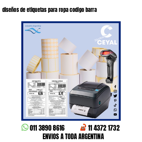 diseños de etiquetas para ropa codigo barra