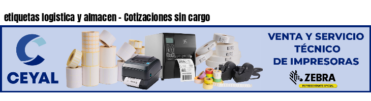 etiquetas logistica y almacen - Cotizaciones sin cargo