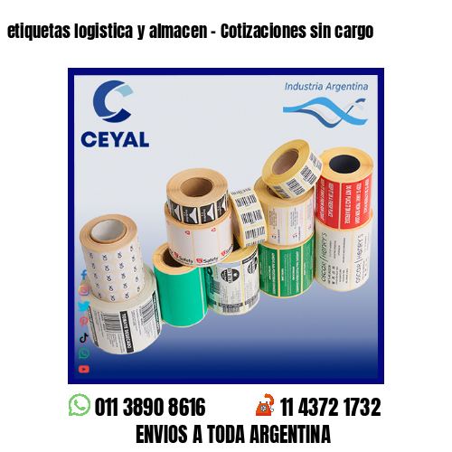 etiquetas logistica y almacen - Cotizaciones sin cargo