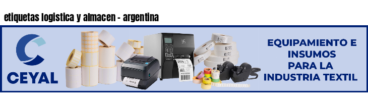 etiquetas logistica y almacen - argentina