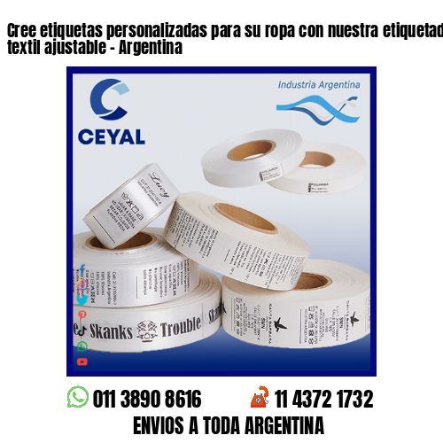 Cree etiquetas personalizadas para su ropa con nuestra etiquetadora manual textil ajustable - Argentina