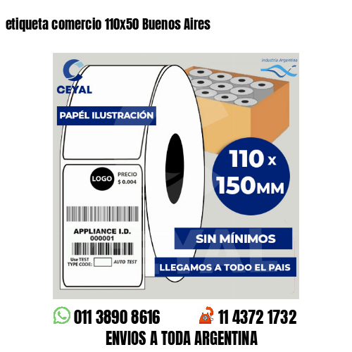 etiqueta comercio 110×50 Buenos Aires