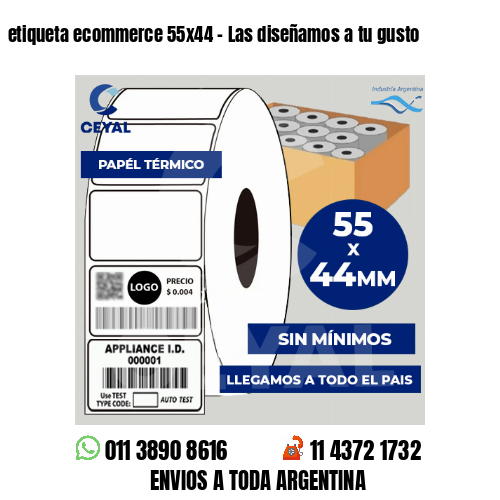 etiqueta ecommerce 55x44 - Las diseñamos a tu gusto