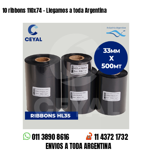 10 ribbons 110×74 – Llegamos a toda Argentina