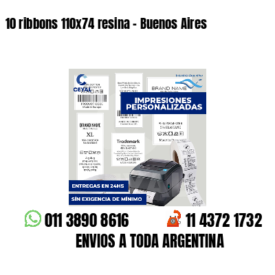 10 ribbons 110x74 resina - Buenos Aires