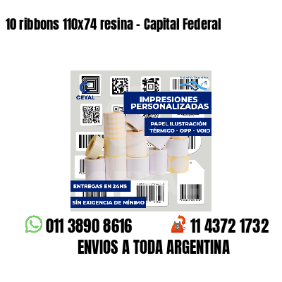 10 ribbons 110x74 resina - Capital Federal