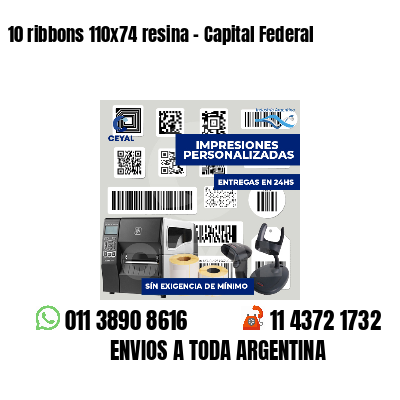 10 ribbons 110x74 resina - Capital Federal