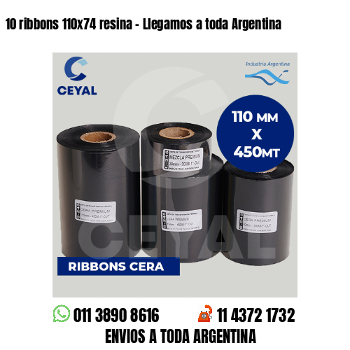 10 ribbons 110x74 resina - Llegamos a toda Argentina