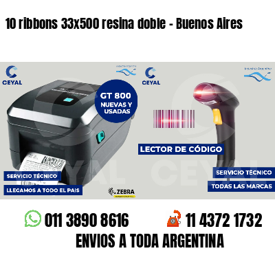 10 ribbons 33x500 resina doble - Buenos Aires