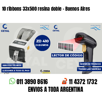 10 ribbons 33x500 resina doble - Buenos Aires