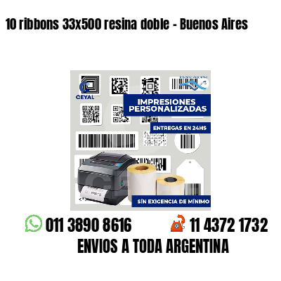 10 ribbons 33x500 resina doble - Buenos Aires