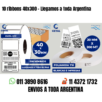 10 ribbons 40x300 - Llegamos a toda Argentina