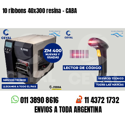 10 ribbons 40x300 resina - CABA