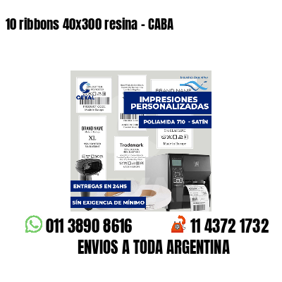 10 ribbons 40x300 resina - CABA