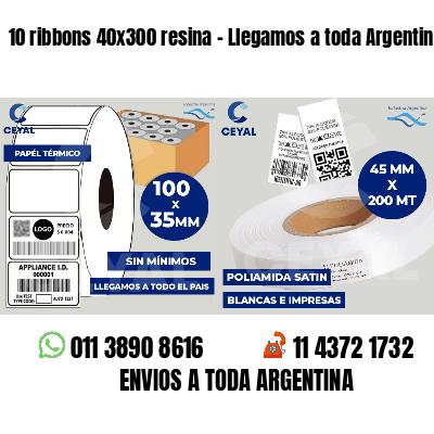 10 ribbons 40x300 resina - Llegamos a toda Argentina