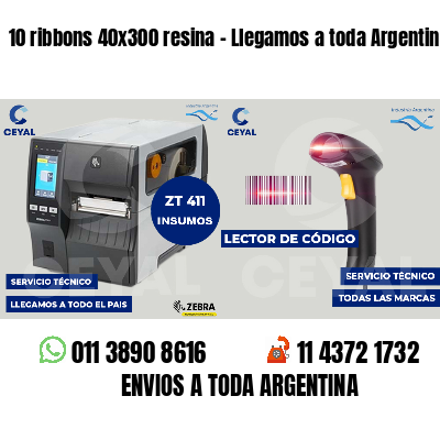 10 ribbons 40x300 resina - Llegamos a toda Argentina