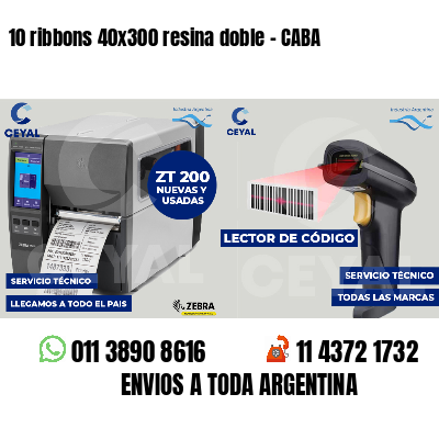 10 ribbons 40x300 resina doble - CABA