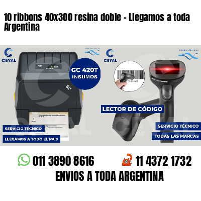 10 ribbons 40x300 resina doble - Llegamos a toda Argentina