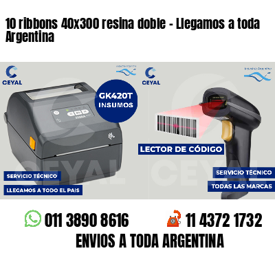 10 ribbons 40x300 resina doble - Llegamos a toda Argentina