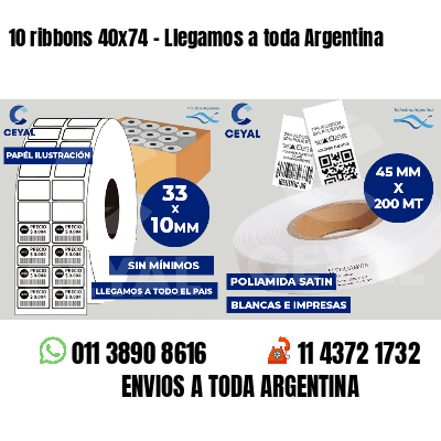 10 ribbons 40x74 - Llegamos a toda Argentina