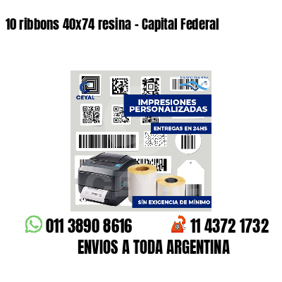 10 ribbons 40x74 resina - Capital Federal