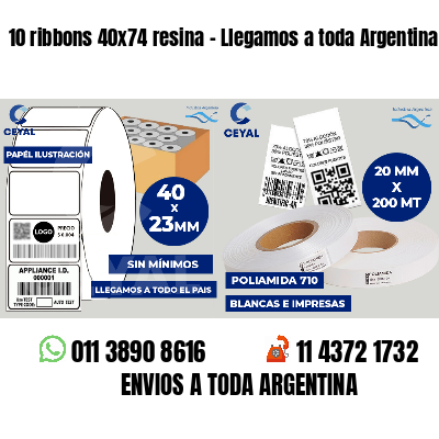 10 ribbons 40x74 resina - Llegamos a toda Argentina