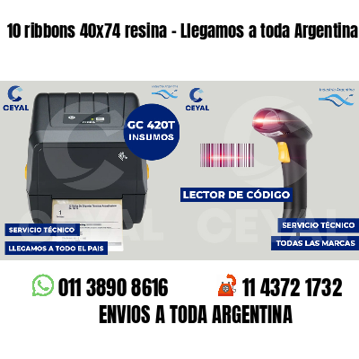 10 ribbons 40x74 resina - Llegamos a toda Argentina