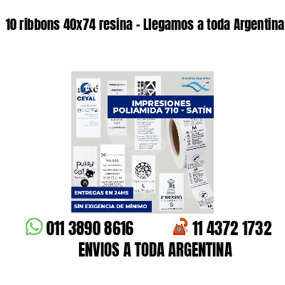 10 ribbons 40x74 resina - Llegamos a toda Argentina