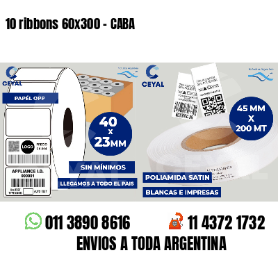 10 ribbons 60x300 - CABA