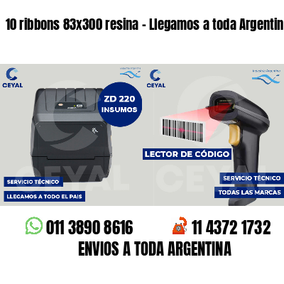 10 ribbons 83x300 resina - Llegamos a toda Argentina