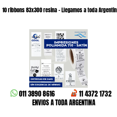 10 ribbons 83x300 resina - Llegamos a toda Argentina