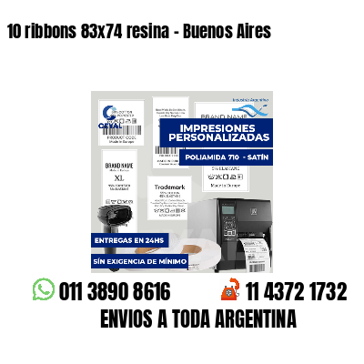 10 ribbons 83x74 resina - Buenos Aires