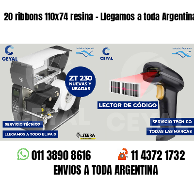 20 ribbons 110x74 resina - Llegamos a toda Argentina