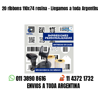 20 ribbons 110x74 resina - Llegamos a toda Argentina