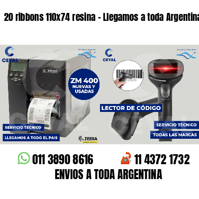 20 ribbons 110x74 resina - Llegamos a toda Argentina