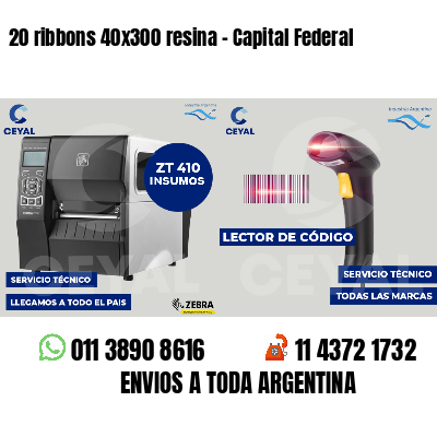 20 ribbons 40x300 resina - Capital Federal